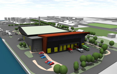 Artist's impression of the new South Clyde Energy Centre